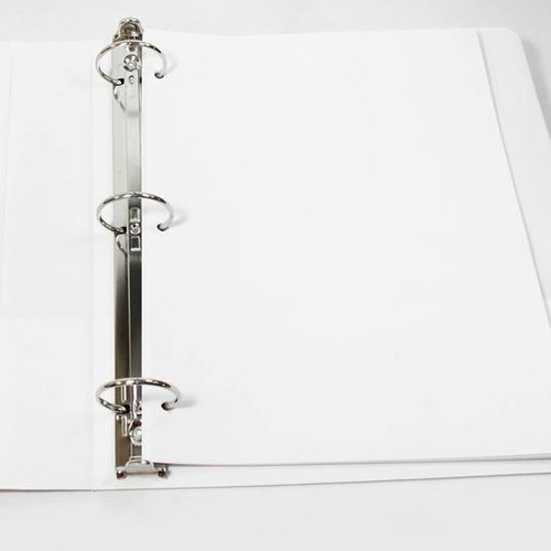 Carpeta Vinil Carta 3 Pulgadas Kinera Blanca Arillo En O