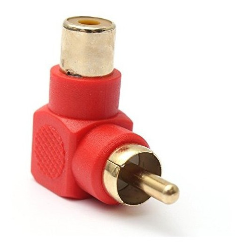 Accesorio Audio Video Rca Dama Conector Angulo Derecho