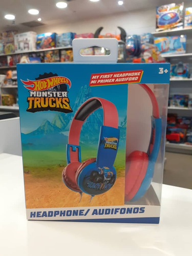 Audifonos Con Cable De Hot Wheels Monster Trucks Para Niños 