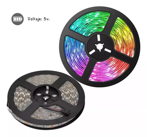 Tira Led Rgb 5050 Usb Colores + Control Remoto.