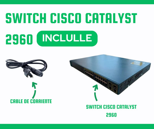 Switch Programable Cisco Ws-c2960-24 Para Videovigilancia (Reacondicionado)