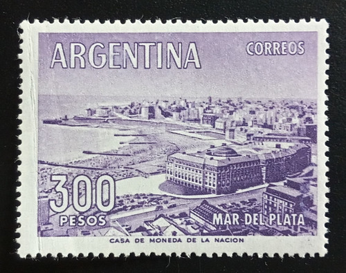 Argentina, Sello Gj 1149 300p M Del Plata Tiz 62 Mint L17205