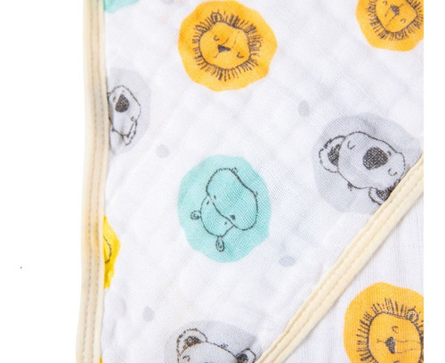 Kit 2 Toalhas Fraldas De Banho Bebê Com Capuz Soft Macia