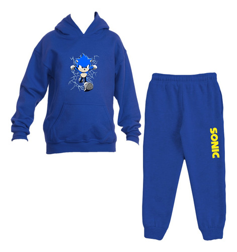 Buzo Conjunto Estampado Sonic Run Sega