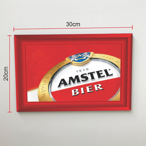 Quadro 30x20 Cerveja Amstel Modelo 2