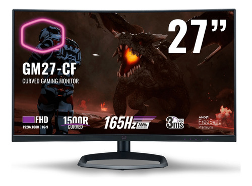 Monitor Gamer Curvo Cooler Master Gm27cf 27'' 1080p 165hz