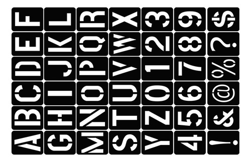Plantillas De Números De Plantillas De Letras Del Alfabeto
