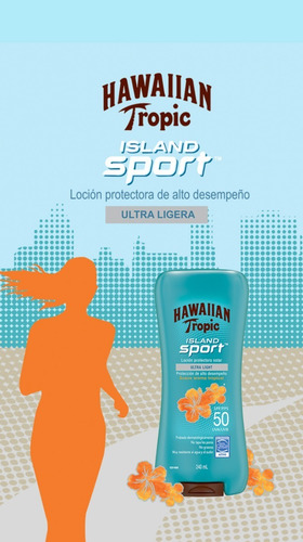 Protector Solar Hawaiian Tropic Island Sport Fps 50 240 Ml