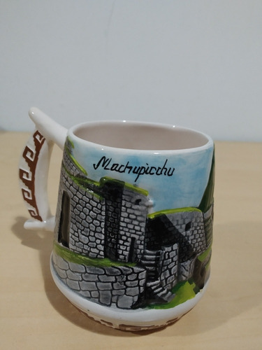 Taza De Vidrio Recuerdo De Peru En Oferta 