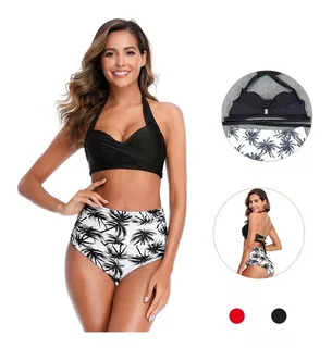 Traje De Baño De Mujer Dividido ,bikini De Cintura Alta