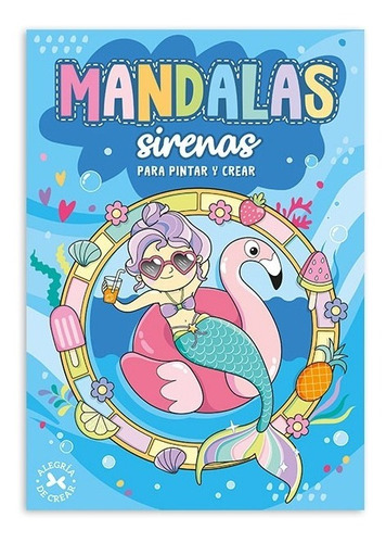 Libro Para Colorear Mandalas Sirenas Arteterapia