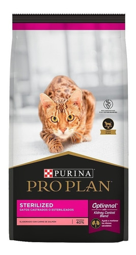 Imagen 1 de 1 de Alimento Pro Plan OptiRenal Sterilized para gato adulto sabor salmón y arroz en bolsa de 3kg