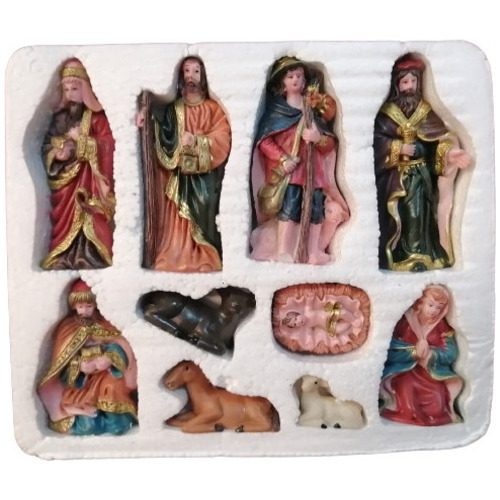 Pesebre Figuras De Resina 10 Figuras