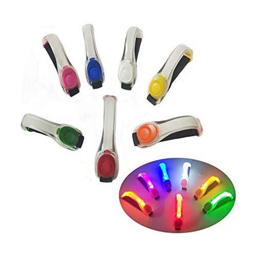 Pulseras Led Ajustables De Silicona Reflectante Brillan...