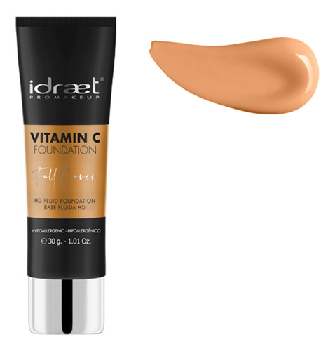 Base Vitamin C Foundation Idraet - Hd Makeup Full Coverage