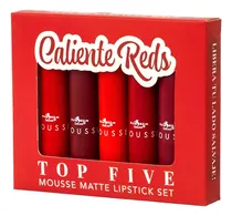 Comprar Set 5 Labiales Mate Mousse Top Five Italia Deluxe Original