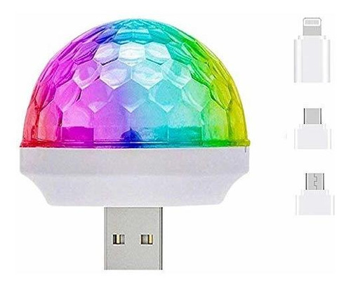 Usb Mini Disco Light, Disco Ball Light, Mini Portable Voice