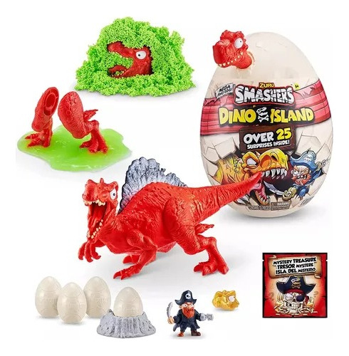 Muñeco Figura Big Huevos Sorpresa Smasher Dino Island