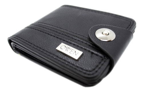 Owen Billetera Hombre Negro Eco Cuero Porta Tarjetas Owbi10