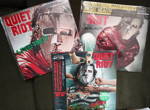 Quiet Riot * Combo 3 Vinilos Japoneses Like New