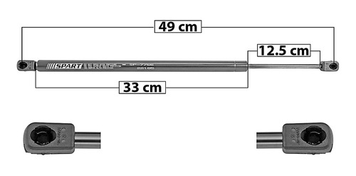 Amortiguador Cofre C/garantía Spart Sky 2007 - 2009