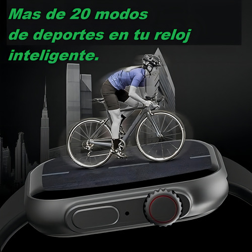 Smartwatch Isdewatch T900 Ultra Max 2 Smartwatch Dual Touch Function Tela sensível ao toque de 2,3 polegadas Bluetooth Chamadas Notificações Sensor de Frequência Cardíaca Esportivo Preto