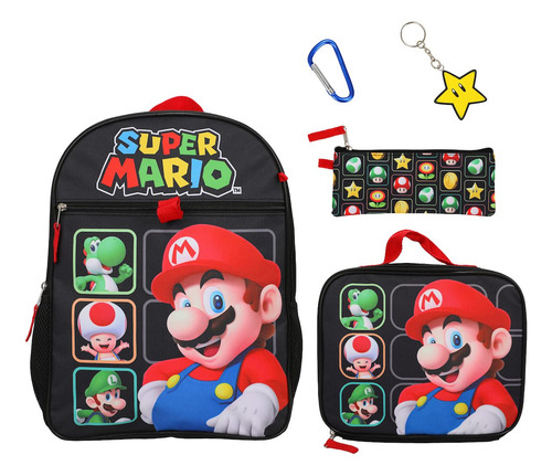 Set De Mochila De Bioworld Super Mario Bros