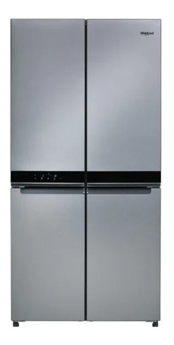 Refrigerador con freezer Whirlpool WRQ551SNJZ color acero inoxidable con capacidad de 593L