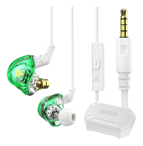 Imagen 3 de 6 de Qkz Ak6 Dmx Con Micro + Estuche Audifonos Auriculares Verde
