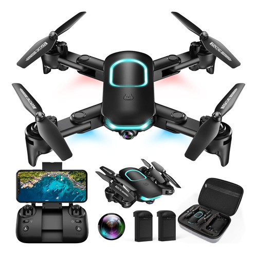 Dron Plegable Con Cámara Hd 1080p Y Funciones Avanzadas