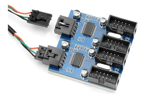 Placa Madre Usb 2.0 9 Pines Cabecera 1 A 4 Extensión Hub Spl