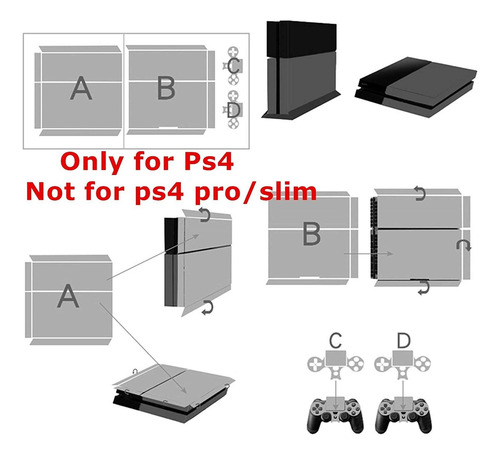 Pegatinas Ps4 De Cuerpo Completo De Vinilo Para Playstation