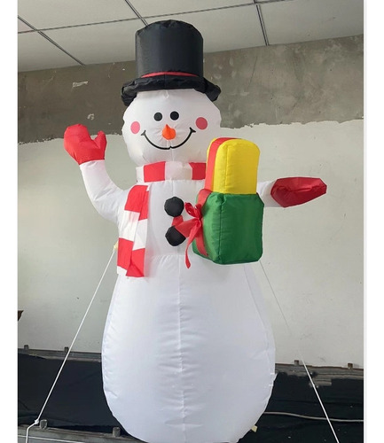 Boneco De Neve De Natal Led Infláveis De 1,5 M