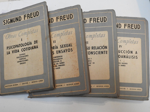 Obras Completas De Sigmund Freud. Tomos I,ii,iii,iv L562