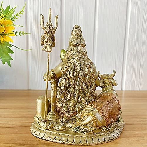 Figura Decorativa Dios Hindú Lord Shiva Nandi - India God I