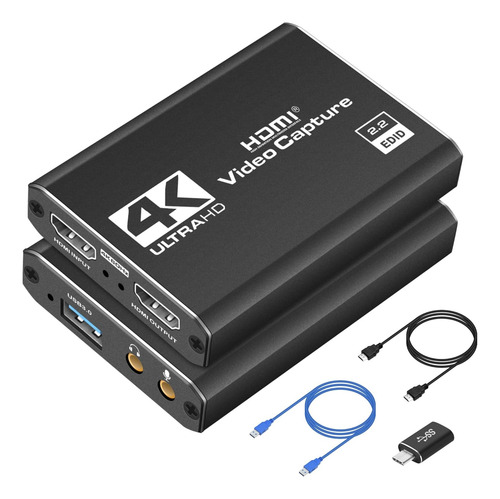 Tarjeta De Captura Hdmi 4k Para Transmisión Full Hd 1080p 