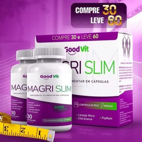 Suplemento Magri Slim 0% Calorias Pack 30+30 60caps Good Vit Sabor Sem Sabor 60 Cápsulas