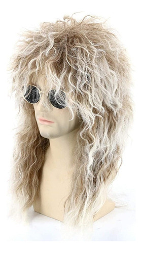 Peluca De Mullet Vintage De Los 80 Para Hombre Y Mujer Rocke