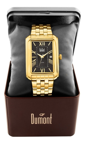 Relógio Masculino Dumont Dourado Du2115br/4p