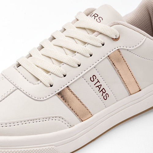 Tenis Casual Mujer Stars Of The World Latte 125-770