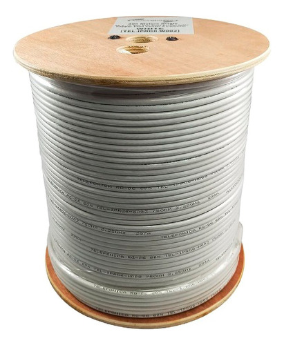 Cable Coaxial Rg-6 Blanco De 305m, Al 90% Excelente Calidad