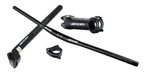 Kit Zoom Manillar 740 Stem 90 Vela 27.2 Clamp 31.8 Aluminio