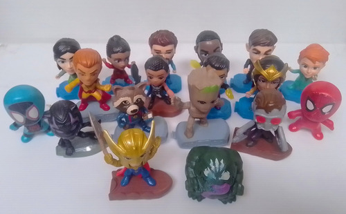Avengers 18 Mini Figuras Marvel Funko Lote Spiderman Thor (Usado)