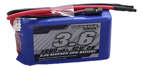 Paquete De Receptor Lipo Rc Turnigy 3600mah 2s De 12 C