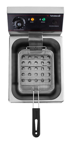 Freidora Eléctrica Comercial Turboblender 6 Litros Acero In.