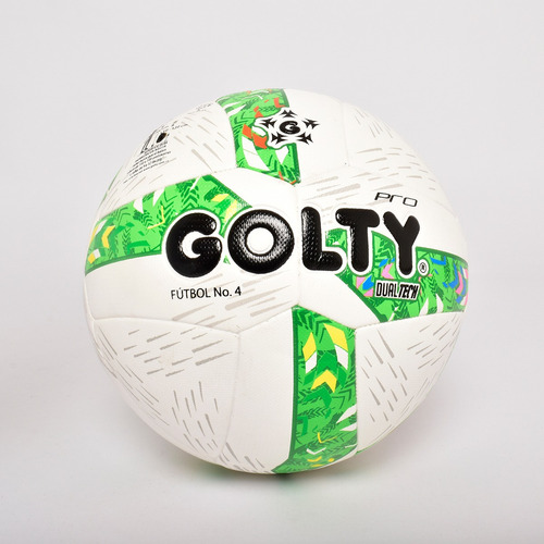 Balón De Fútbol Pro Golty Dualtech Ii No.4 Color Verde