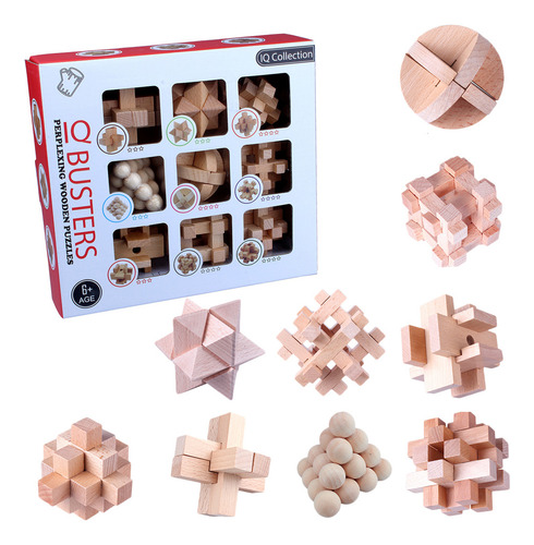 Rompecabezas De Juguete Para Desenredar, 9 Piezas, Rompecabe