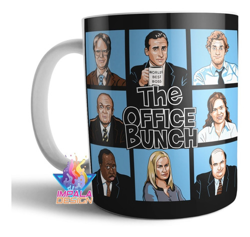 The Office Serie Tv Bunch Taza De Ceramica Personajes