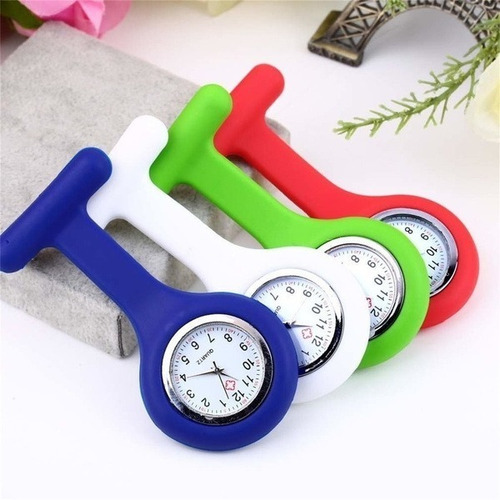 Imagen 4 de 4 de Reloj De Silicona De Enfermería Con Broche O Bolsillo