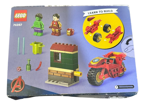 Lego Avengers Iron Man Con Moto Y Hulk 68pzs 702a 68 Hulk; Iron Man
